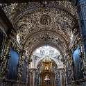 MEX PUE PueblaDeZaragoza 2019APR02 TemploDeSantoDomingo 007  After 40 years of work, the chapel was opened and consecrated by Bishop Manuel Fernández de Santa Cruz on April 16, 1690 and contains 4&frac12; tons of 23 carat gold leaf used throughout the chapel. In its time, it was considered to be the " eighth wonder of the world ". : - DATE, - PLACES, - TRIPS, 10's, 2019, 2019 - Taco's & Toucan's, Americas, April, Central, Day, Mexico, Month, North America, Puebla, Puebla de Zaragoza, Templo de Santo Domingo, Tuesday, Year